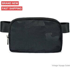 Waterproof Nylon Fanny Pack Crossbody Bag Adjustable Strap 1L Capacity